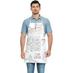 London-paris-drawing-vector-london-comics Kitchen Apron