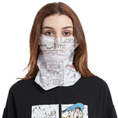 London-paris-drawing-vector-london-comics Face Covering Bandana (two Sides) by Sudhe