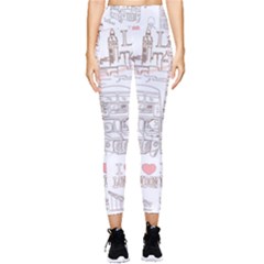 London-paris-drawing-vector-london-comics Pocket Leggings 