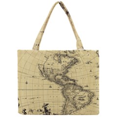 Map-vintage-old-ancient-antique Mini Tote Bag by Sudhe