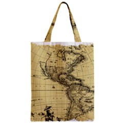 Map-vintage-old-ancient-antique Zipper Classic Tote Bag by Sudhe