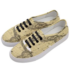 Map-vintage-old-ancient-antique Women s Classic Low Top Sneakers by Sudhe