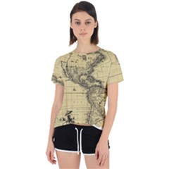 Map-vintage-old-ancient-antique Open Back Sport Tee by Sudhe