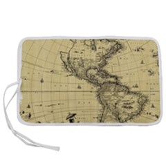 Map-vintage-old-ancient-antique Pen Storage Case (l) by Sudhe