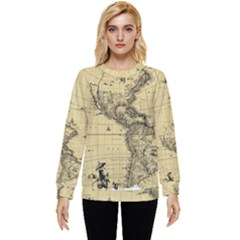 Map-vintage-old-ancient-antique Hidden Pocket Sweatshirt by Sudhe