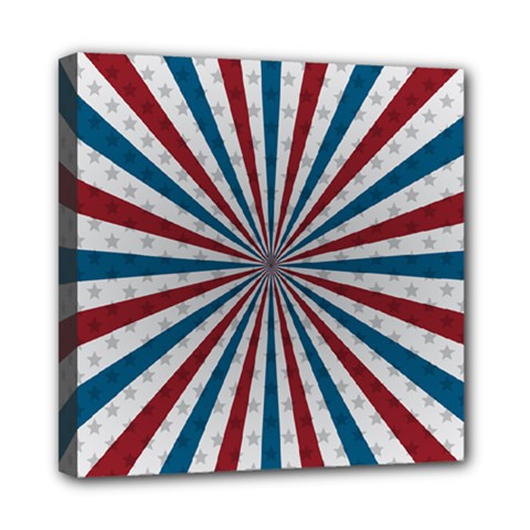 Usa-deco-background Mini Canvas 8  X 8  (stretched) by Sudhe