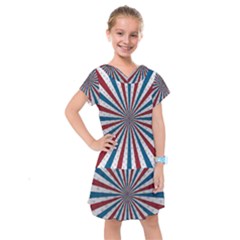 Usa-deco-background Kids  Drop Waist Dress