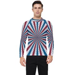 Usa-deco-background Men s Long Sleeve Rash Guard