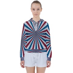 Usa-deco-background Women s Tie Up Sweat by Sudhe