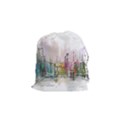 Drawing-watercolor-painting-city Drawstring Pouch (Small) View1