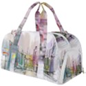 Drawing-watercolor-painting-city Burner Gym Duffel Bag View1