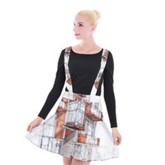 Rag-flats-onion-flats-llc-architecture-drawing Graffiti-architecture Suspender Skater Skirt by Sudhe