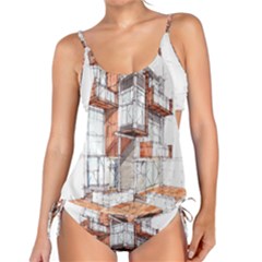 Rag-flats-onion-flats-llc-architecture-drawing Graffiti-architecture Tankini Set by Sudhe