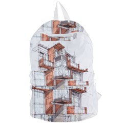 Rag-flats-onion-flats-llc-architecture-drawing Graffiti-architecture Foldable Lightweight Backpack by Sudhe