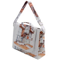 Rag-flats-onion-flats-llc-architecture-drawing Graffiti-architecture Box Up Messenger Bag by Sudhe