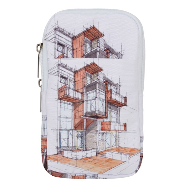 Rag-flats-onion-flats-llc-architecture-drawing Graffiti-architecture Waist Pouch (Small)