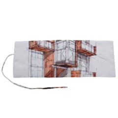 Rag-flats-onion-flats-llc-architecture-drawing Graffiti-architecture Roll Up Canvas Pencil Holder (s) by Sudhe