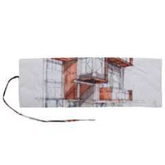 Rag-flats-onion-flats-llc-architecture-drawing Graffiti-architecture Roll Up Canvas Pencil Holder (m) by Sudhe