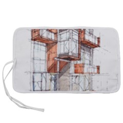 Rag-flats-onion-flats-llc-architecture-drawing Graffiti-architecture Pen Storage Case (l) by Sudhe