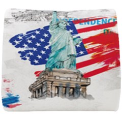 Statue Of Liberty Independence Day Poster Art Seat Cushion by Sudhe