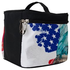 Statue Of Liberty Independence Day Poster Art Make Up Travel Bag (big) by Sudhe