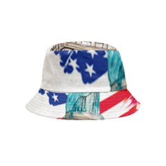 Statue Of Liberty Independence Day Poster Art Inside Out Bucket Hat (kids)