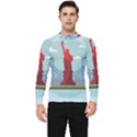 New-york-usa-liberty-landmark Men s Long Sleeve Rash Guard View1