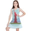 New-york-usa-liberty-landmark Kids  Lightweight Sleeveless Dress View1