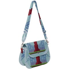 New-york-usa-liberty-landmark Saddle Handbag by Sudhe