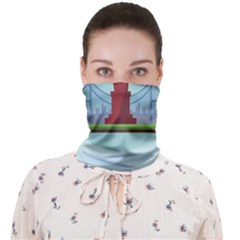 New-york-usa-liberty-landmark Face Covering Bandana (adult) by Sudhe