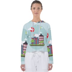 Japan-landmark-landscape-view Women s Slouchy Sweat by Sudhe