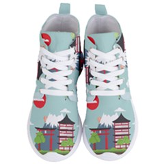 Japan-landmark-landscape-view Women s Lightweight High Top Sneakers by Sudhe