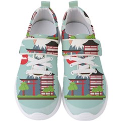 Japan-landmark-landscape-view Men s Velcro Strap Shoes by Sudhe