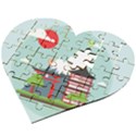 Japan-landmark-landscape-view Wooden Puzzle Heart View2