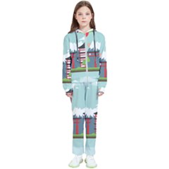 Japan-landmark-landscape-view Kids  Tracksuit by Sudhe