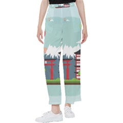 Japan-landmark-landscape-view Women s Pants 