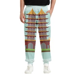 China-landmark-landscape-chinese Men s Elastic Waist Pants