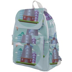 Amsterdam-landmark-landscape Top Flap Backpack by Sudhe