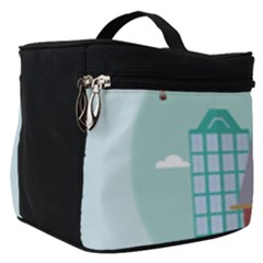 Amsterdam-landmark-landscape Make Up Travel Bag (small) by Sudhe