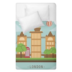 London-watch-landmark-england Duvet Cover Double Side (single Size) by Sudhe