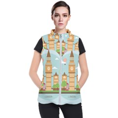 London-watch-landmark-england Women s Puffer Vest by Sudhe