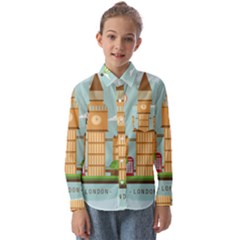 London-watch-landmark-england Kids  Long Sleeve Shirt