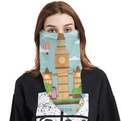 London-watch-landmark-england Face Covering Bandana (triangle)