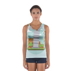 Roma-landmark-landscape-italy-rome Sport Tank Top  by Sudhe