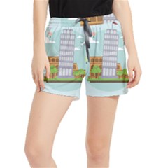 Roma-landmark-landscape-italy-rome Runner Shorts by Sudhe