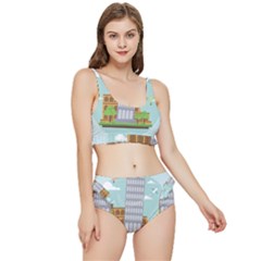 Roma-landmark-landscape-italy-rome Frilly Bikini Set