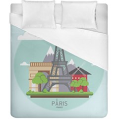 Paris-france-french-europe-travel Duvet Cover (california King Size) by Sudhe