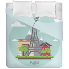 Paris-france-french-europe-travel Duvet Cover Double Side (california King Size) by Sudhe