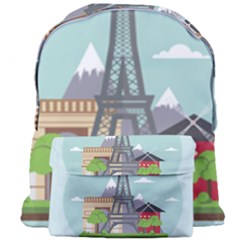 Paris-france-french-europe-travel Giant Full Print Backpack by Sudhe