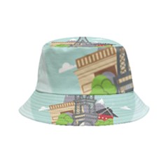 Paris-france-french-europe-travel Inside Out Bucket Hat by Sudhe